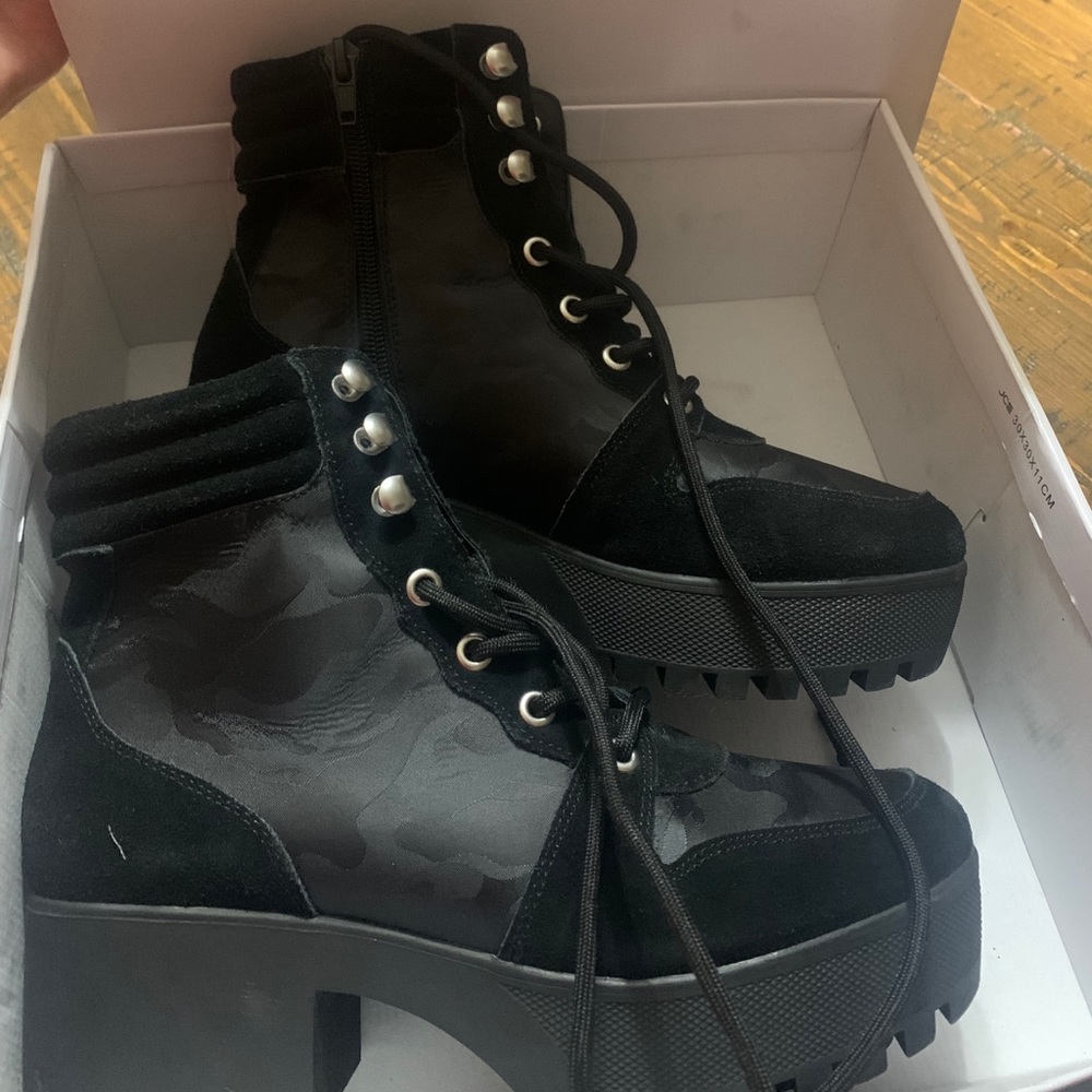 Steve Madden combat bootie